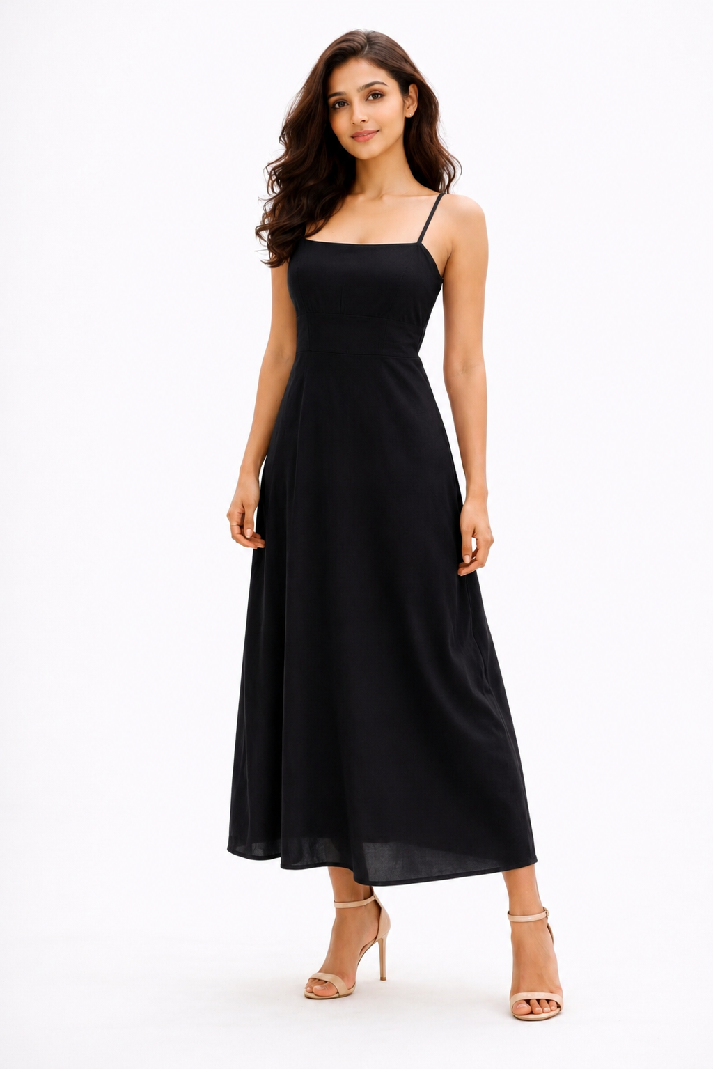 Voxelle Women’s Black Backless Maxi Dress