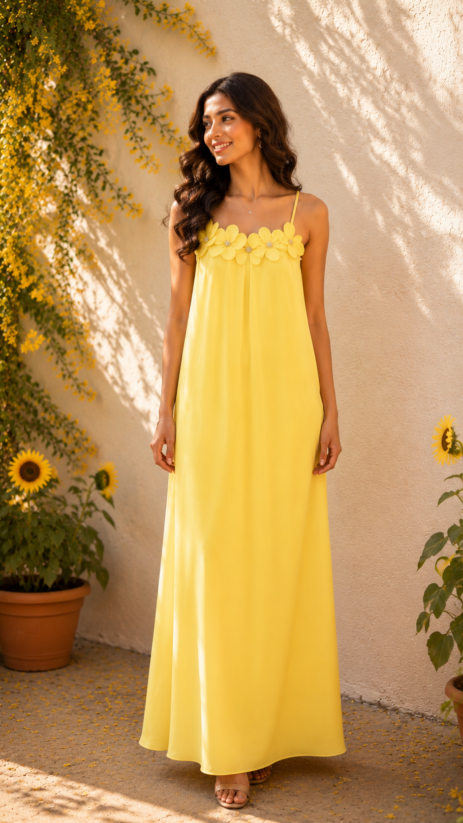Voxelle Sunbeam Bloom Maxi Dress