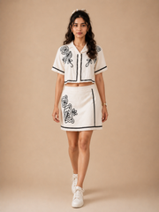 Voxelle Ivory Bloom Co-Ord Set