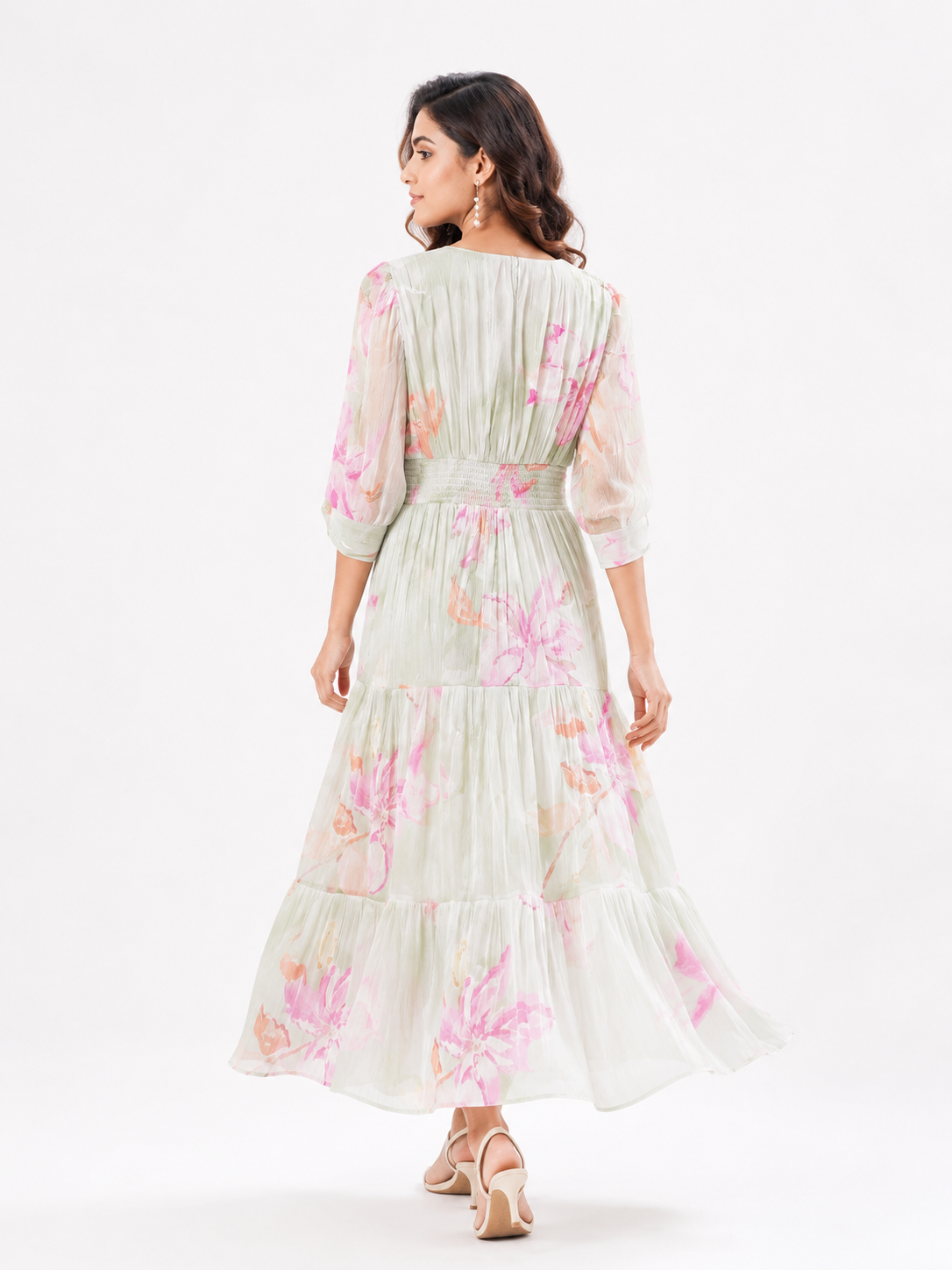 Voxelle Mint Blossom Maxi Dress
