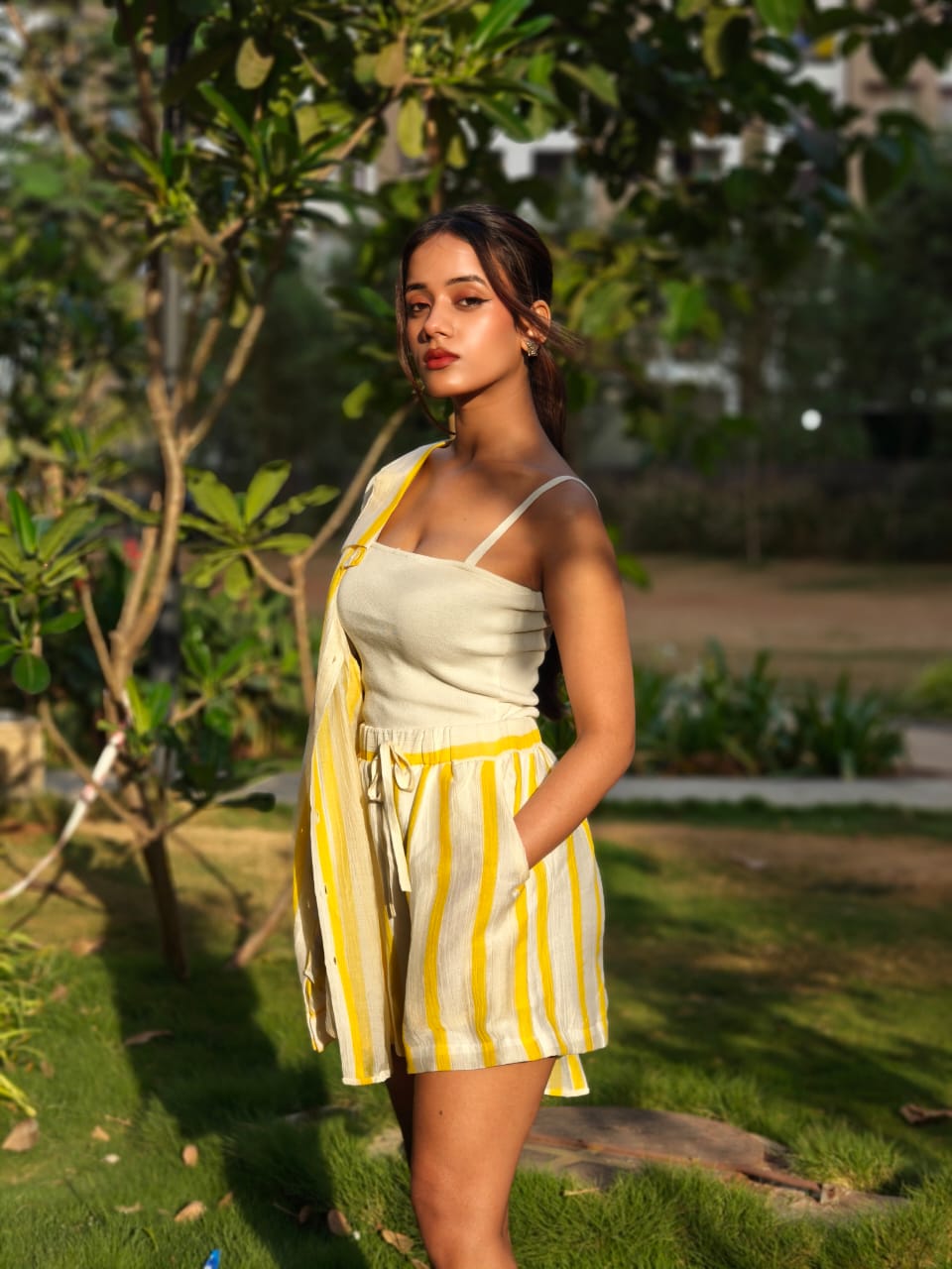 Voxelle Noir Luxe 3-Piece Co-ord Set